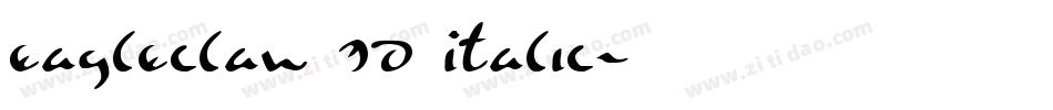 Eagleclaw 3D Italic字体转换